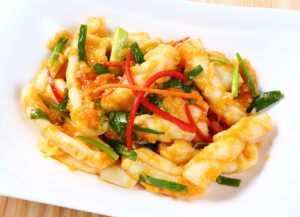 หมึกผัดไข่เค็ม