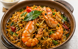 กุ้งอบวุ้นเส้น